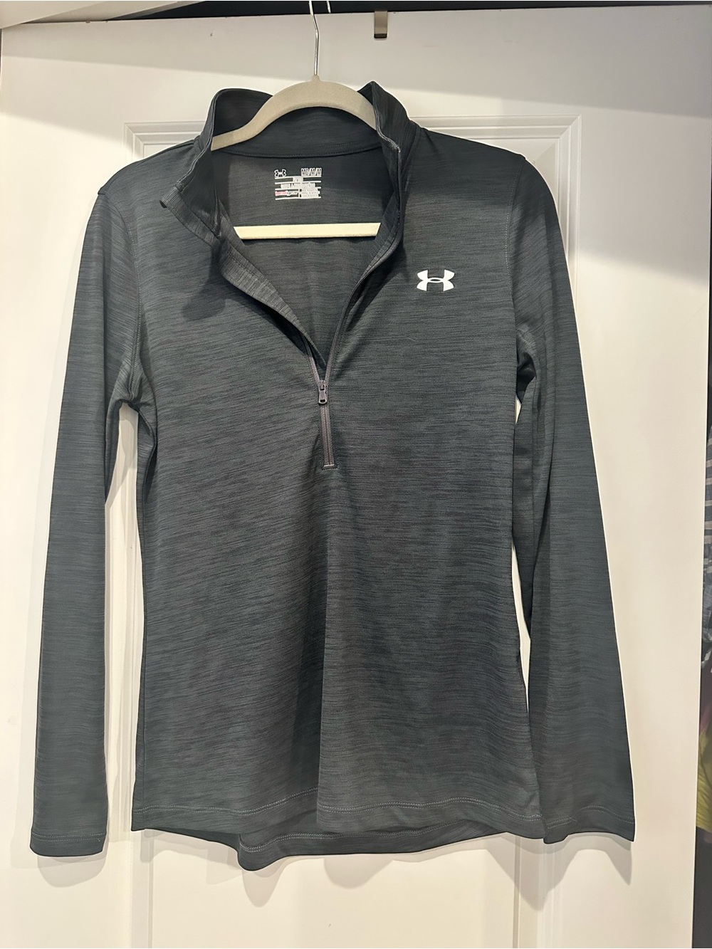 Under Armour Women's Charcoal Quarter-Zip Performance Pullover